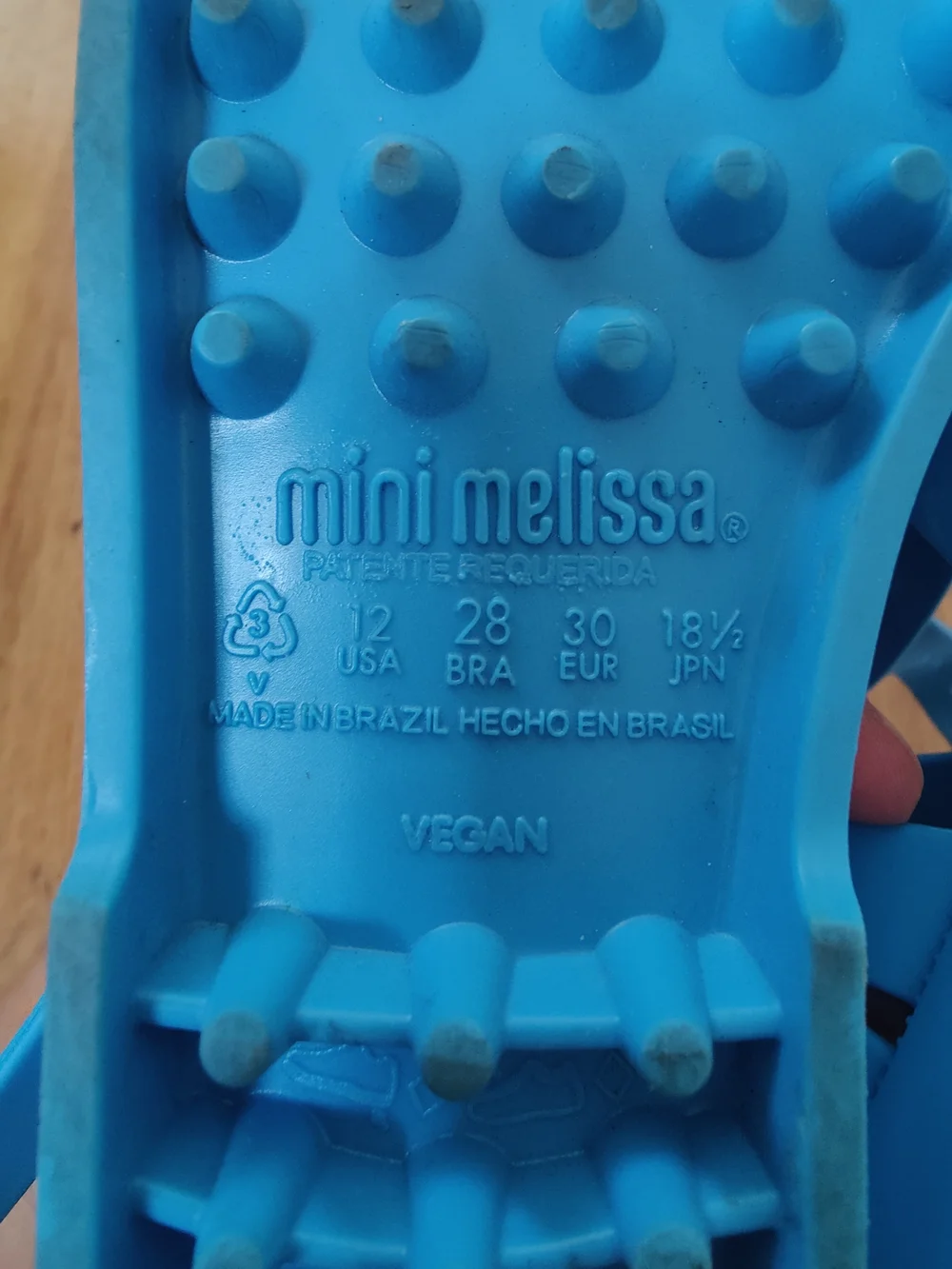 Mini Melissa glossy blue